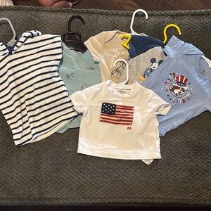 Striped Navy and White Kids Shirt